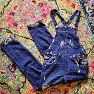 Zara Trafaluc Slouchy Dungaree Overalls